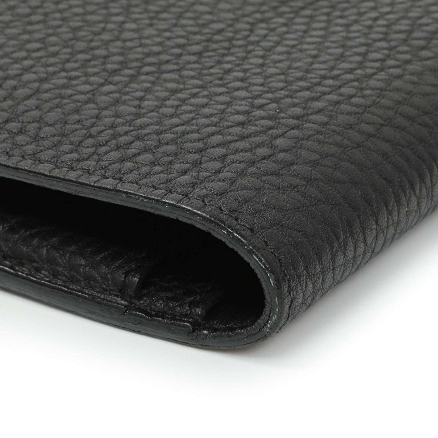 Exclusive Hermes Black Togo Dogon Duo Wallet — Lifestyle View