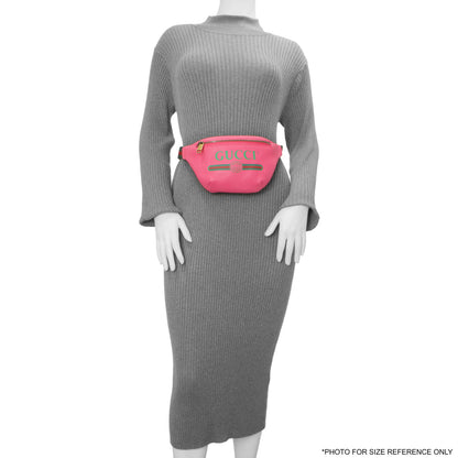 Exclusive Gucci Pink Grained Calfskin Small Logo Belt Bag — Alternate View 7