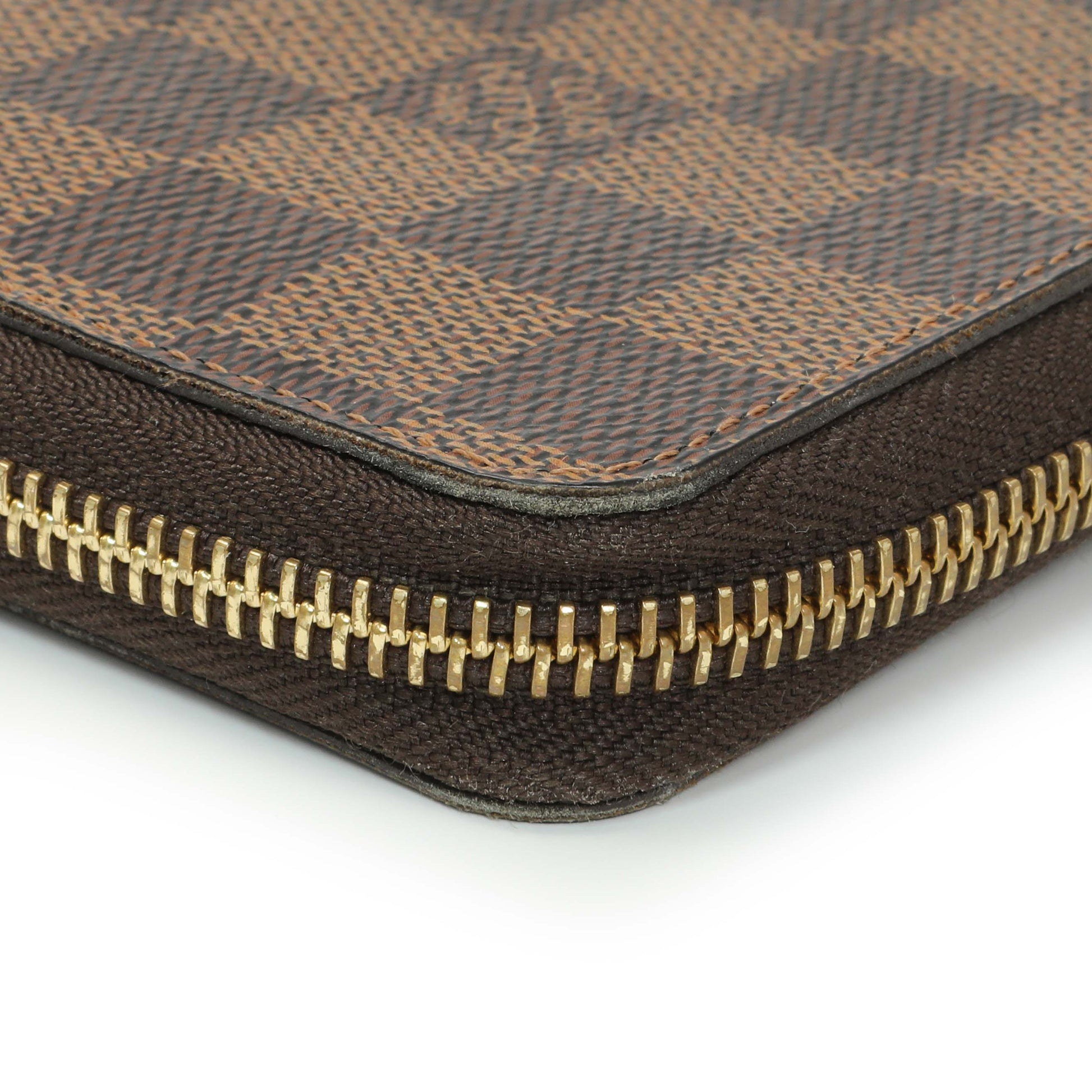 Exclusive Louis Vuitton Damier Ebene Clemence Wallet — Top View