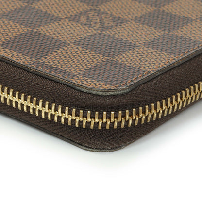 Exclusive Louis Vuitton Damier Ebene Clemence Wallet — Top View