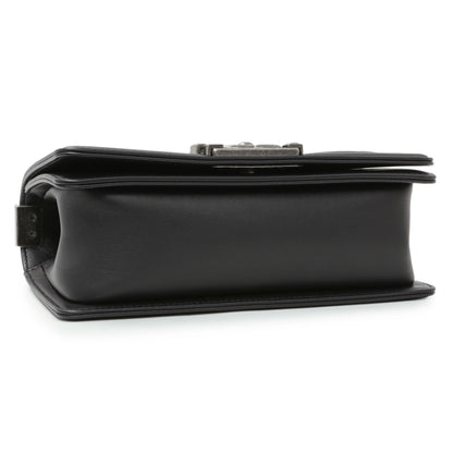 Exclusive Chanel Black Quilted Calfskin Small Boy Flap — Top View