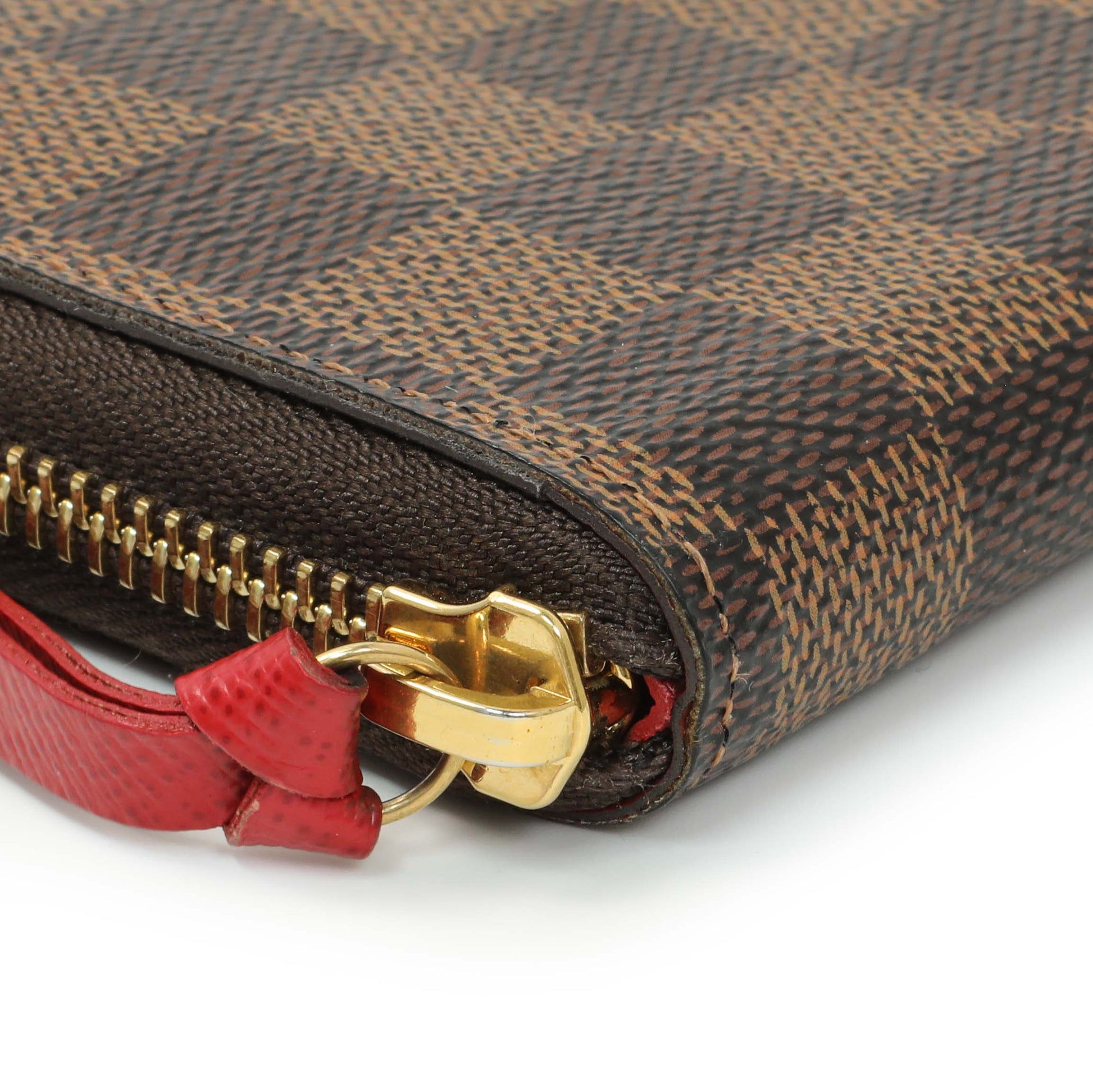 Exclusive Louis Vuitton Damier Ebene Clemence Wallet — Lifestyle View