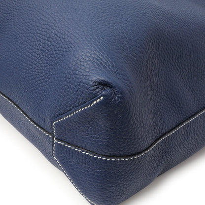 Exclusive Hermes Blue Taurillon Clemence Double Sens 36 — Alternate View 9