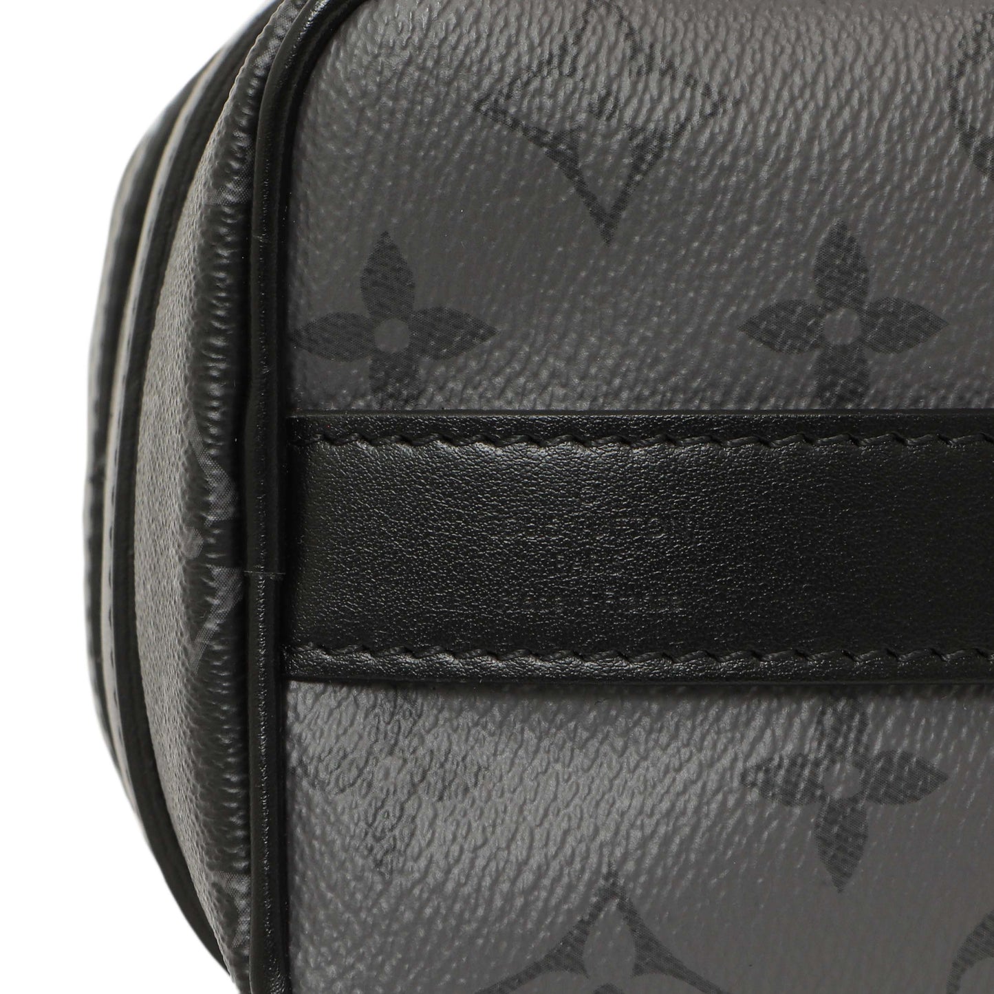 Exclusive Louis Vuitton Monogram Eclipse Keepall Bandouliere 25 — Detail View