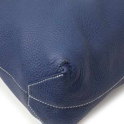 Exclusive Hermes Blue Taurillon Clemence Double Sens 36 — Alternate View 13