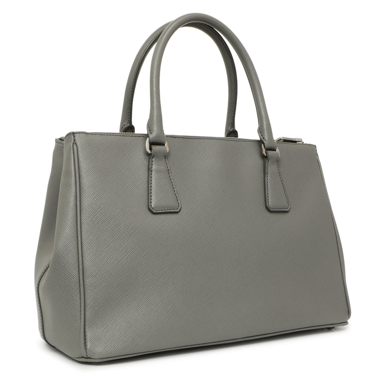 Exclusive Prada Marmo Saffiano Small Galleria Double Zip Tote — Side View