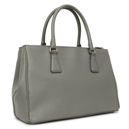 Exclusive Prada Marmo Saffiano Small Galleria Double Zip Tote — Side View