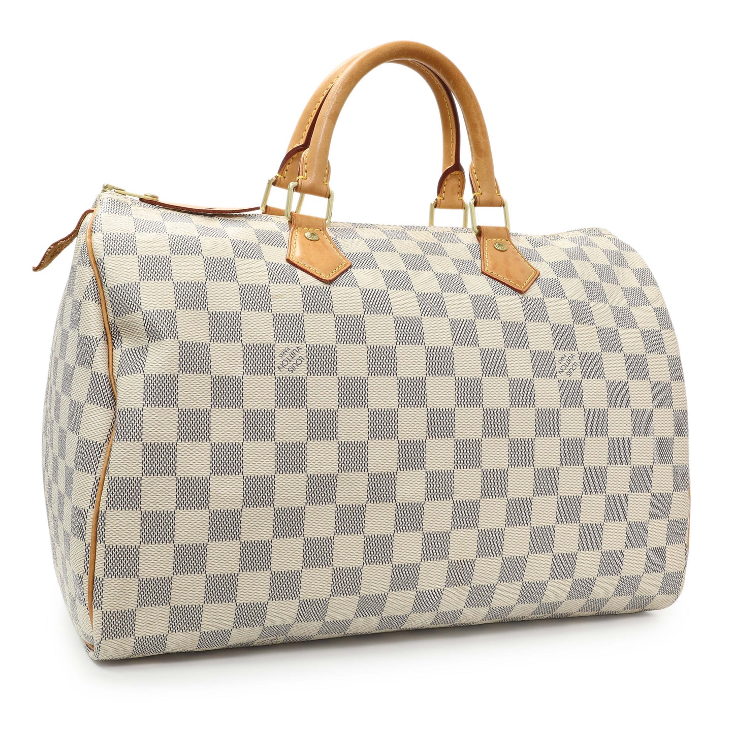Exclusive Louis Vuitton Damier Azur Speedy 35 — Side View