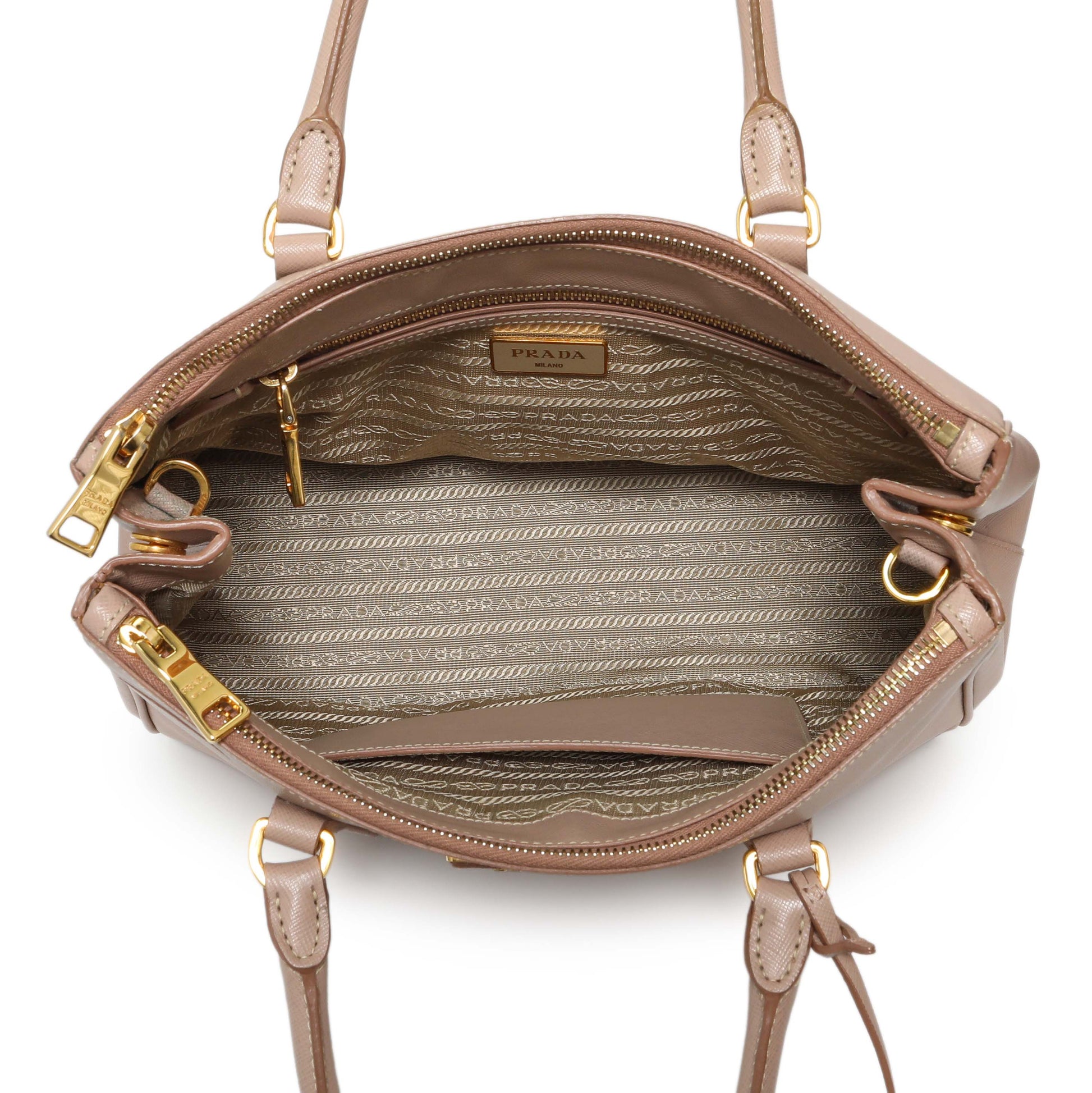 Exclusive Prada Cammeo Saffiano Medium Galleria Double Zip Tote — Alternate View 8