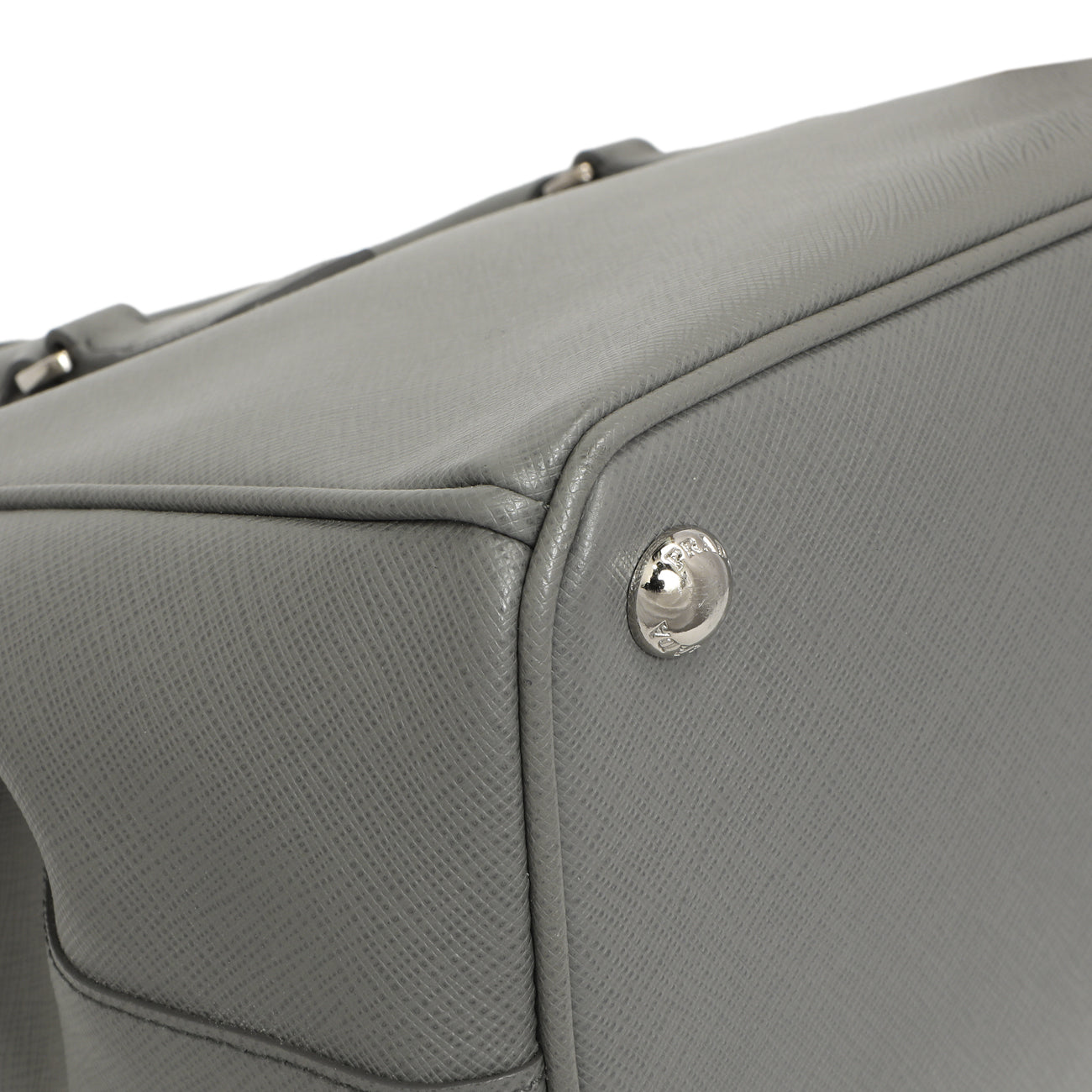 Exclusive Prada Marmo Saffiano Small Galleria Double Zip Tote — Top View