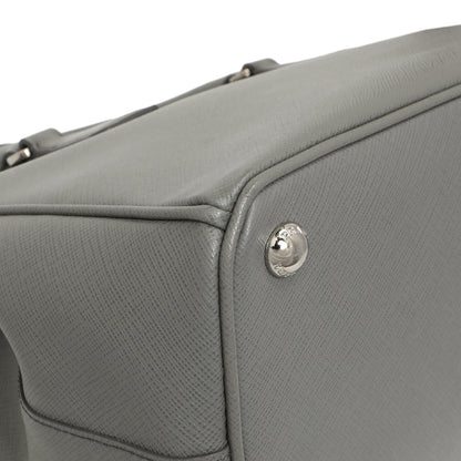 Exclusive Prada Marmo Saffiano Small Galleria Double Zip Tote — Top View