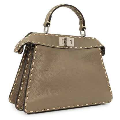 Exclusive Fendi Cuoio Romano Selleria Small Peekaboo I SEE U Satchel — Side View