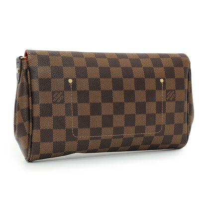 Exclusive Louis Vuitton Damier Ebene Favorite MM — Side View