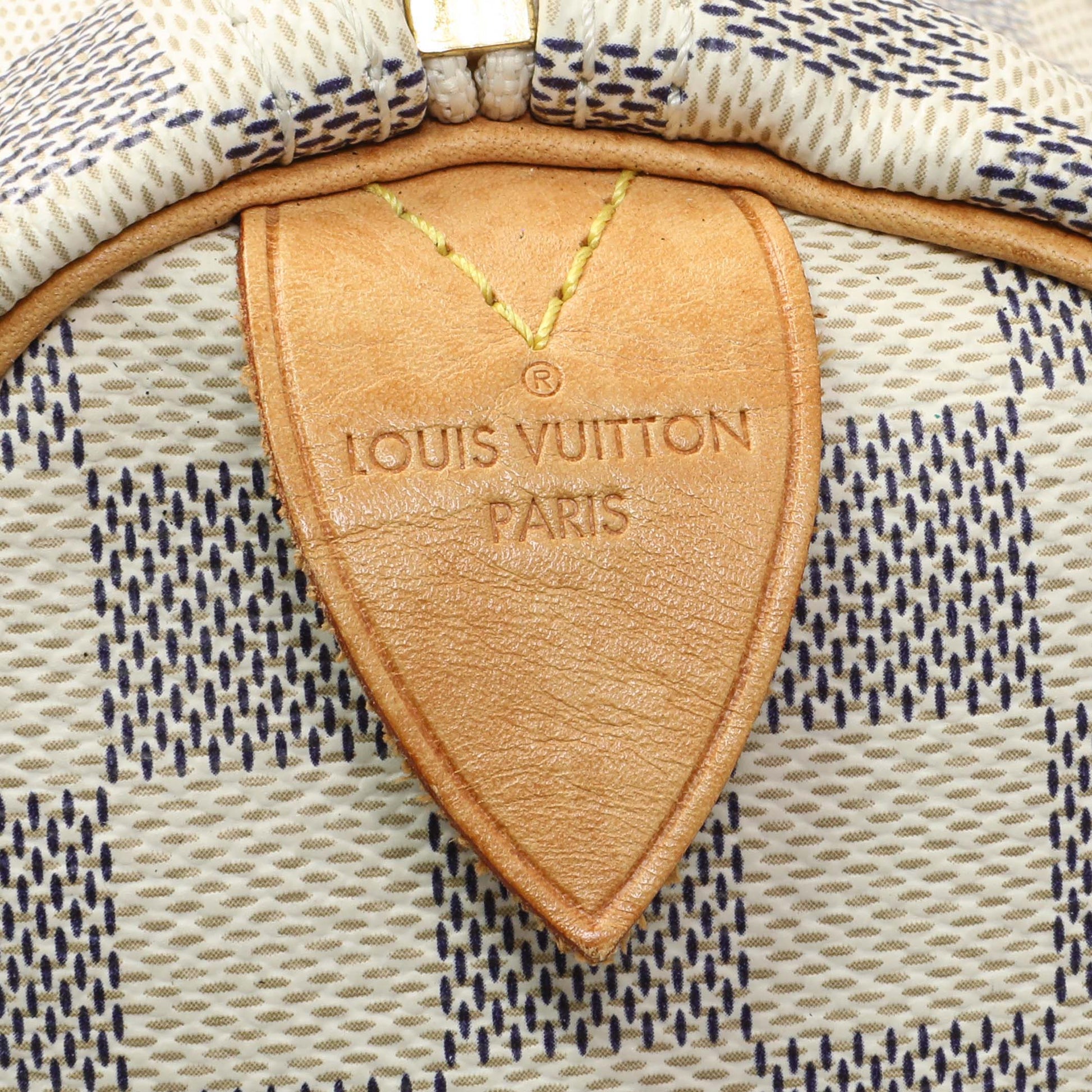 Exclusive Louis Vuitton Damier Azur Speedy 35 — Alternate View 9