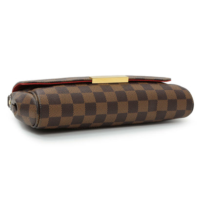 Exclusive Louis Vuitton Damier Ebene Favorite MM — Back View