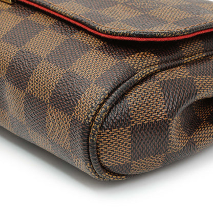 Exclusive Louis Vuitton Damier Ebene Favorite MM — Detail View