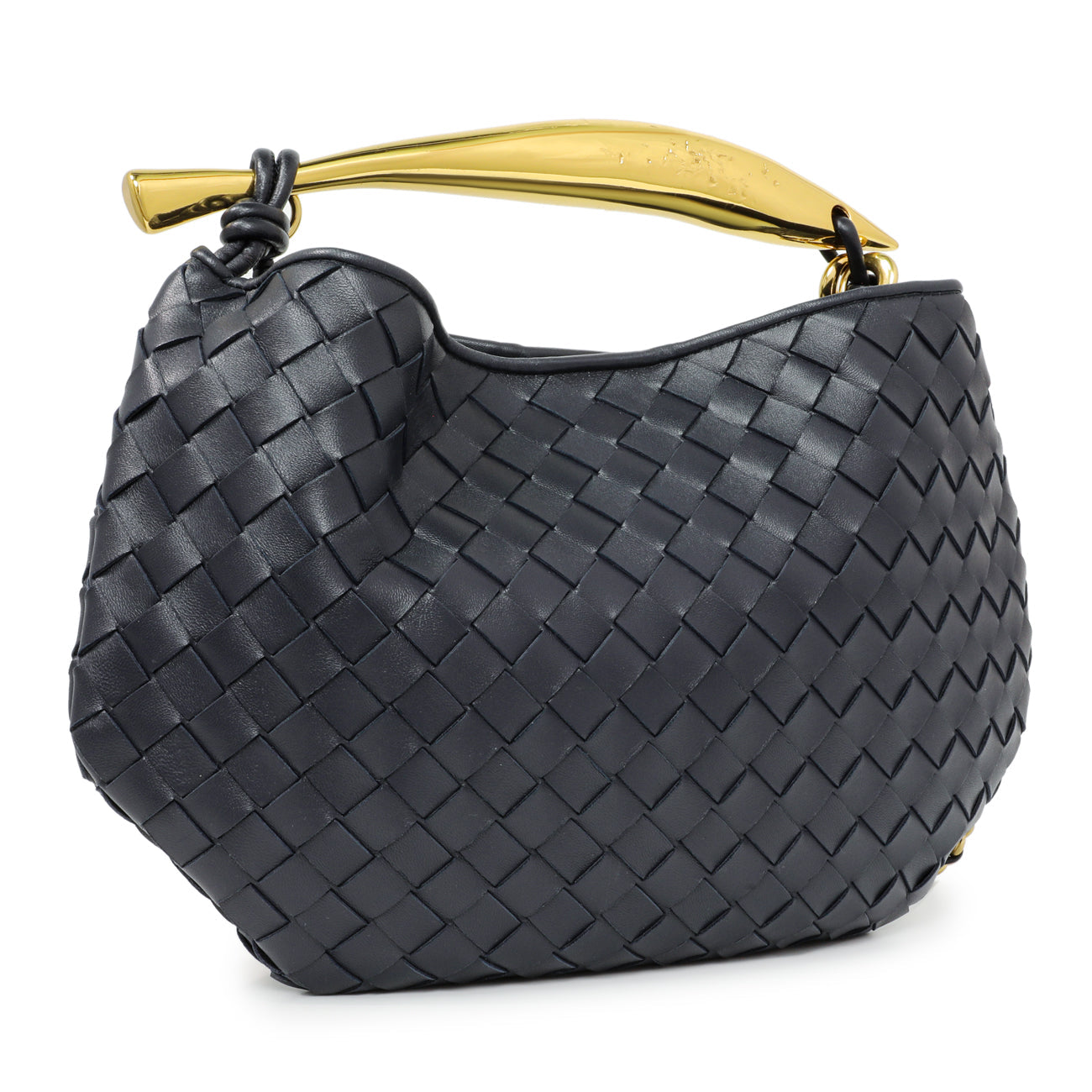 Exclusive Bottega Veneta Nappa Intrecciato Sardine With Chain Bag — Side View