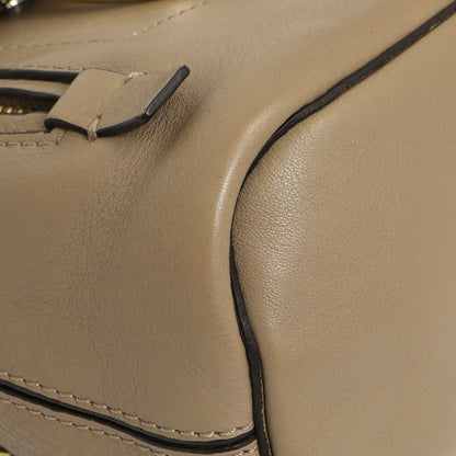 Exclusive Chloe Grey Suede Calfskin Mini Faye Backpack — Top View