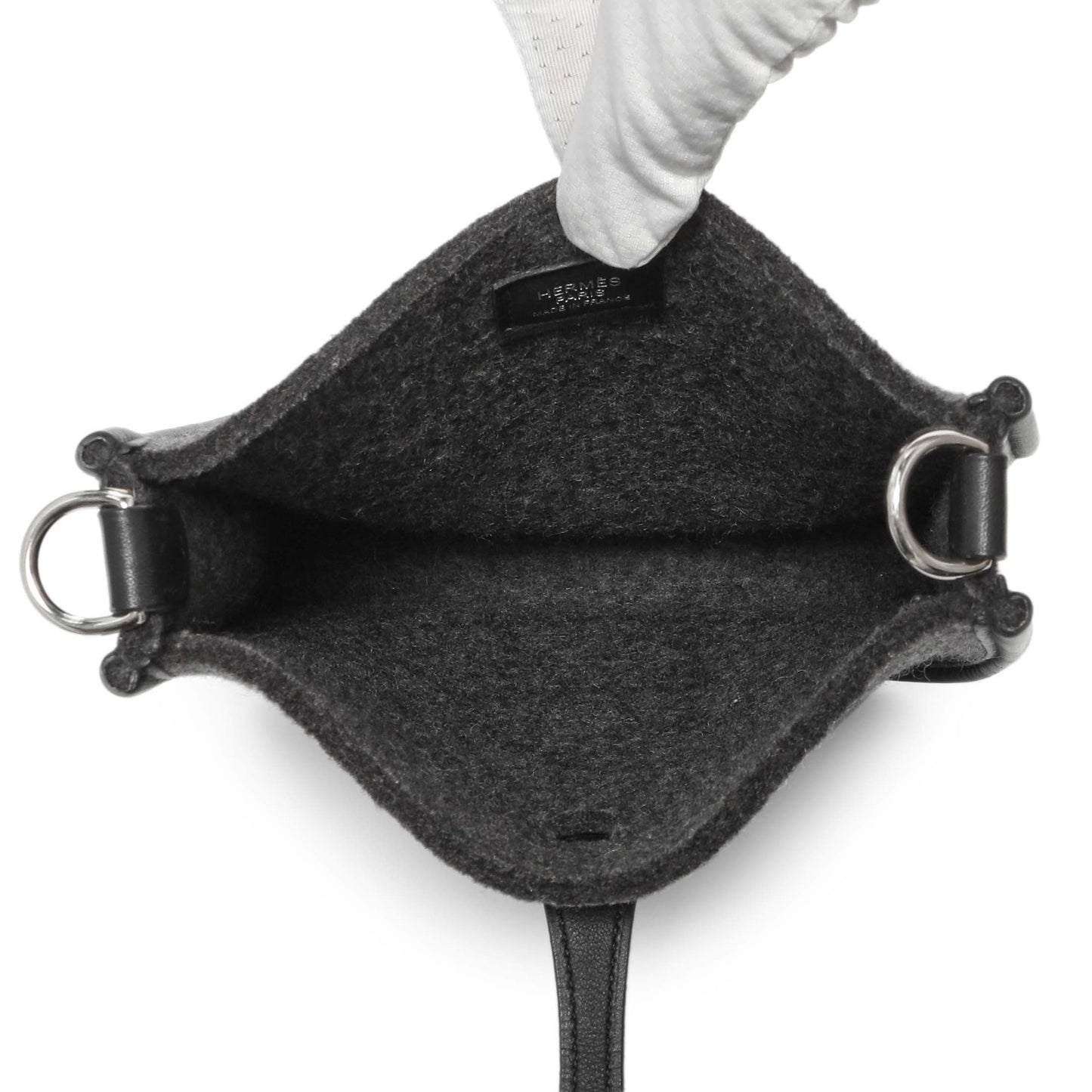 Exclusive Hermes Grey Feutre Swift Evelyne TPM — Back View