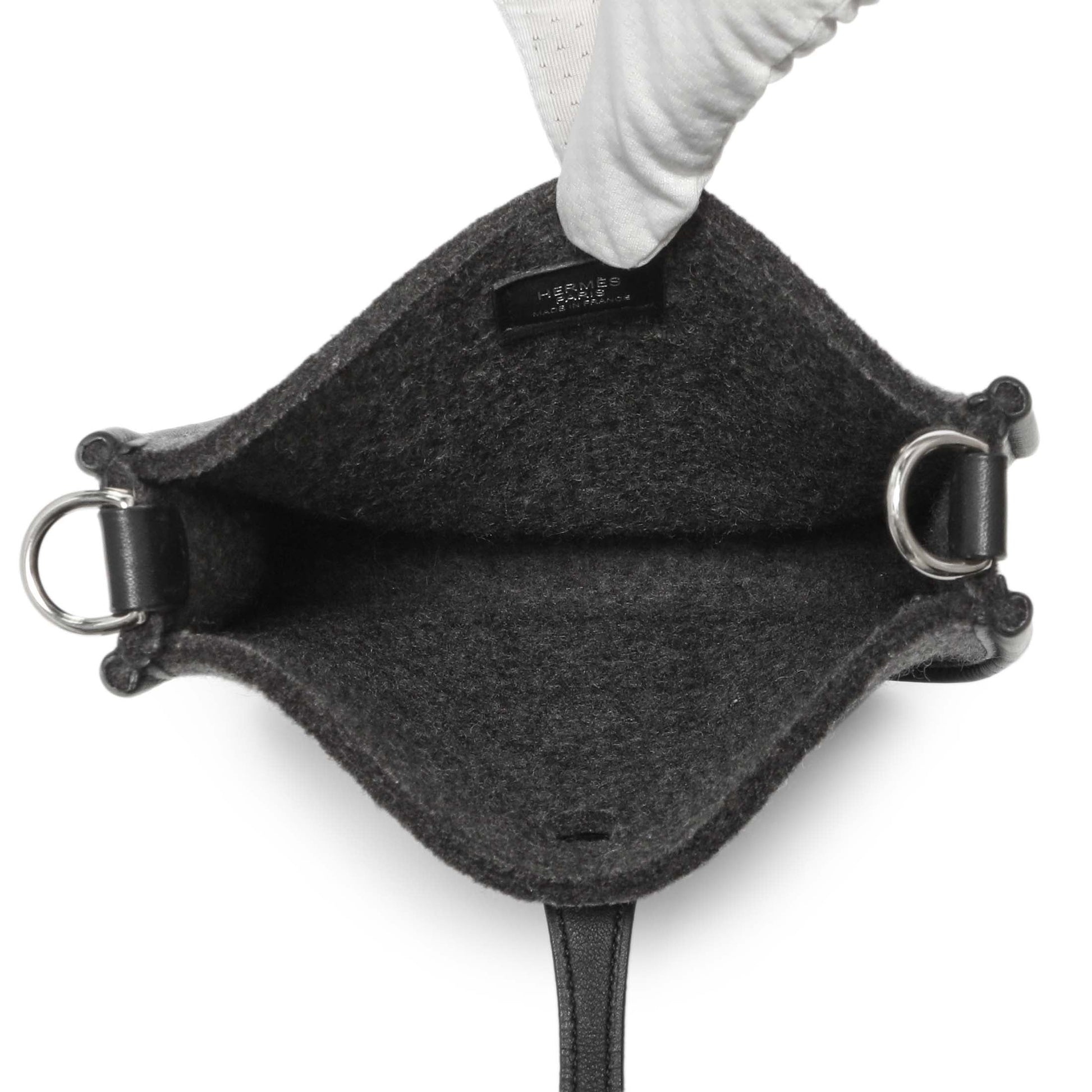 Exclusive Hermes Grey Feutre Swift Evelyne TPM — Back View