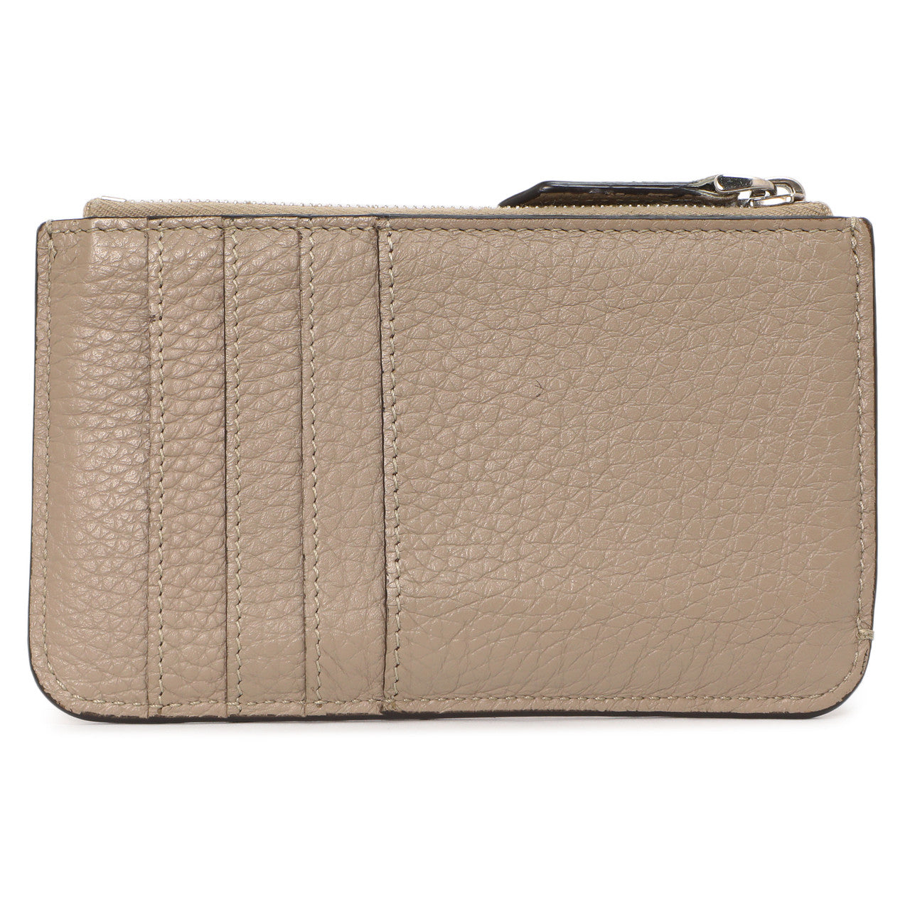 Exclusive Fendi Tortora Cuoio Romano Vitello Grace Key Case Pouch — Side View
