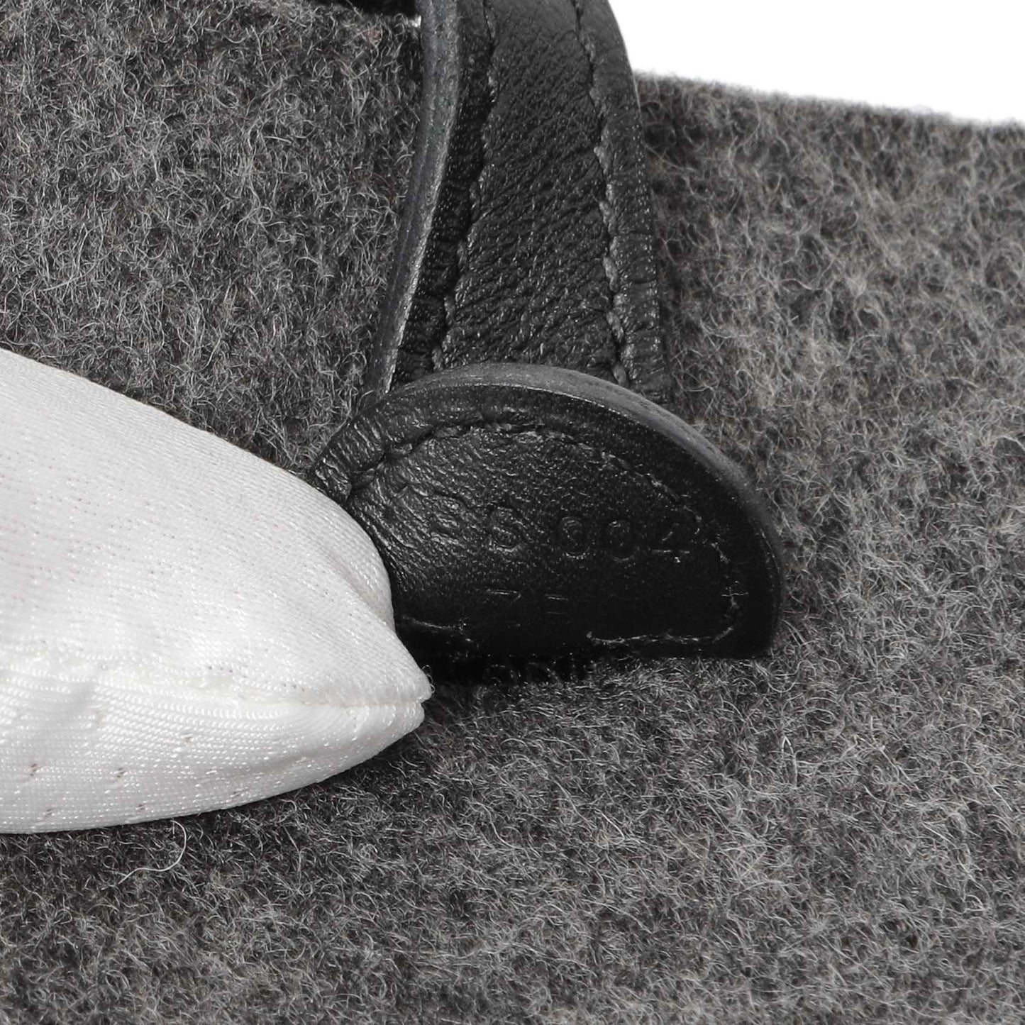 Exclusive Hermes Grey Feutre Swift Evelyne TPM — Detail View