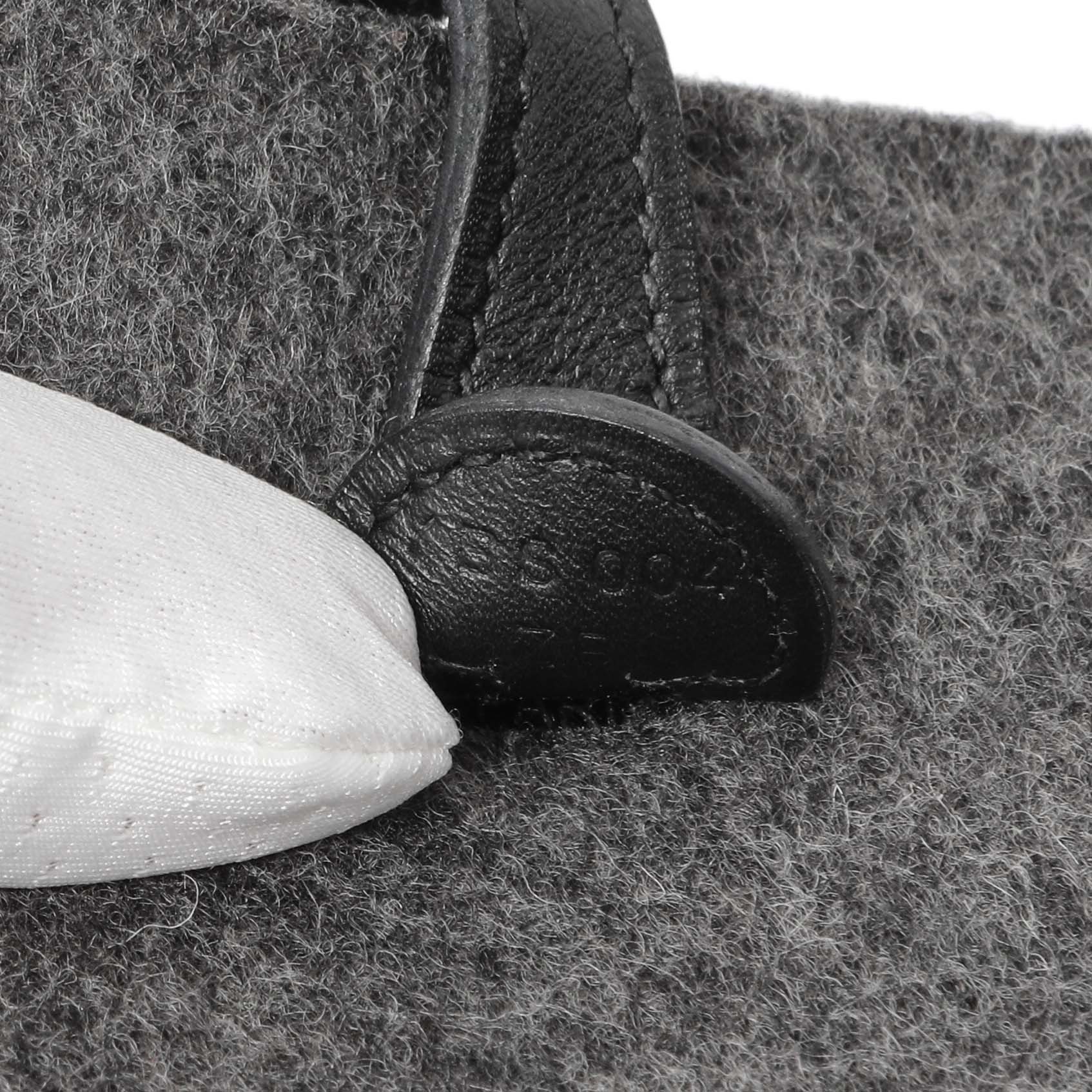 Exclusive Hermes Grey Feutre Swift Evelyne TPM — Detail View
