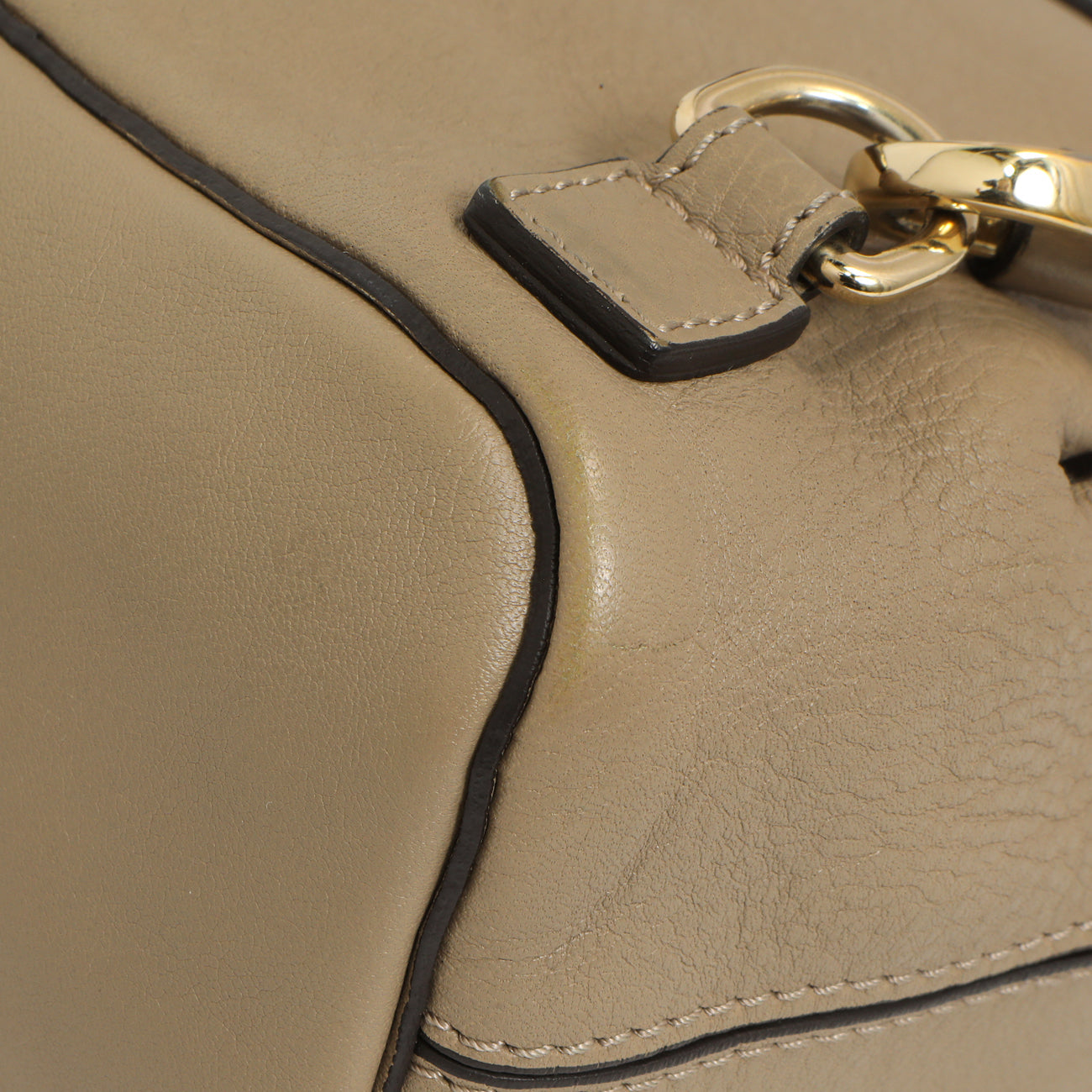 Exclusive Chloe Grey Suede Calfskin Mini Faye Backpack — Alternate View 7