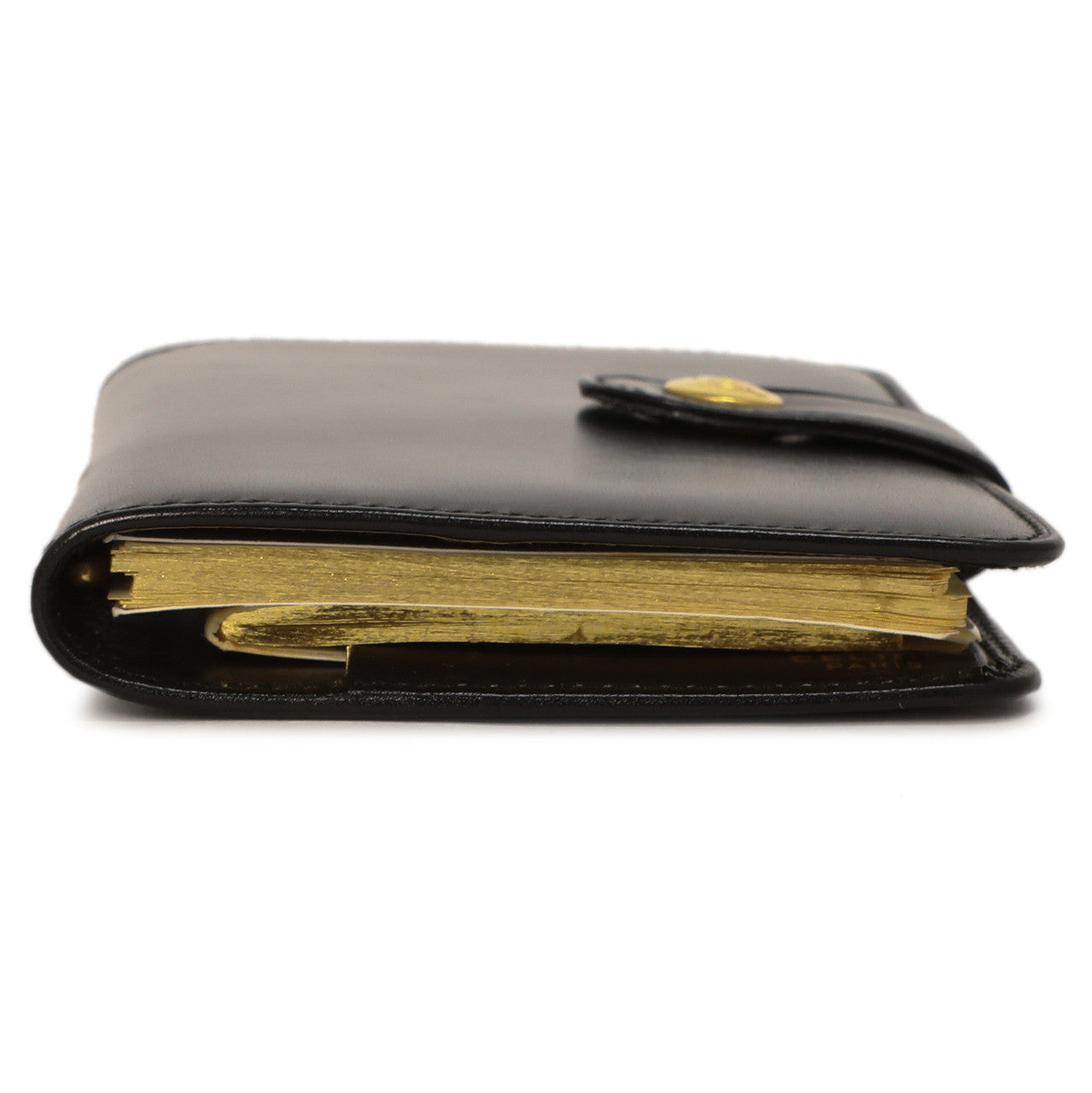 Exclusive Celine Black Box Leather Agenda Cover — Back View