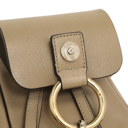 Exclusive Chloe Grey Suede Calfskin Mini Faye Backpack — Alternate View 13