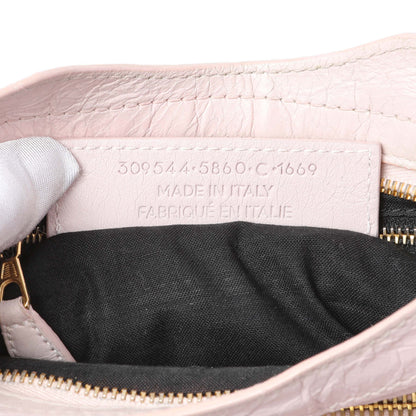 Exclusive Balenciaga Pink Agneau Giant 12 Gold Hardware Mini City — Alternate View 10