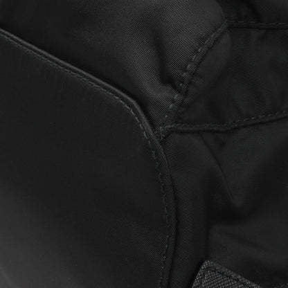 Exclusive Prada Black Tessuto Nylon Medium Backpack — Detail View