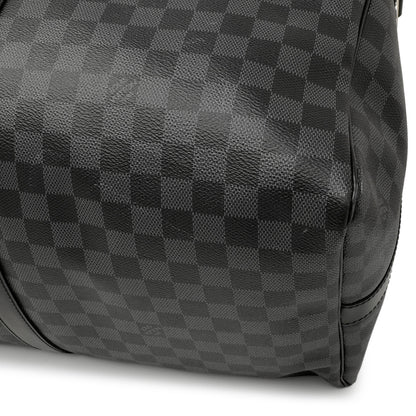 Exclusive Louis Vuitton Damier Graphite Keepall Bandouliere 55 — Alternate View 9