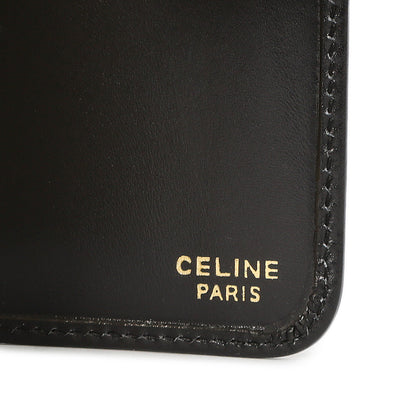 Exclusive Celine Black Box Leather Agenda Cover — Detail View