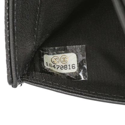 Exclusive Chanel Black Caviar Timeless Compact Wallet — Lifestyle View