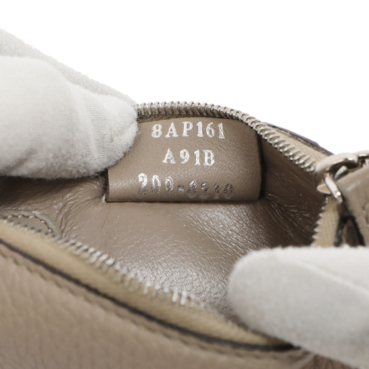 Exclusive Fendi Tortora Cuoio Romano Vitello Grace Key Case Pouch — Lifestyle View