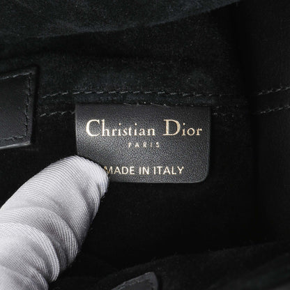 Exclusive Christian Dior Black Calfskin Macrocannage Small Toujours — Detail View
