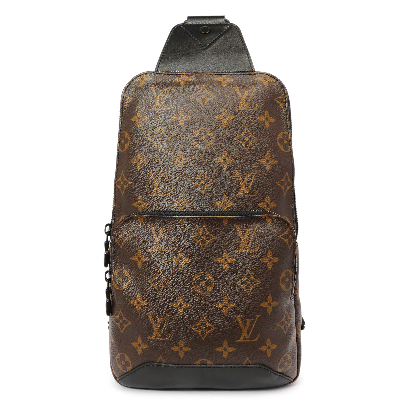Exclusive Louis Vuitton Monogram Macassar Avenue Sling Bag NM — Front View