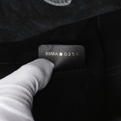 Exclusive Christian Dior Black Calfskin Macrocannage Small Toujours — Lifestyle View