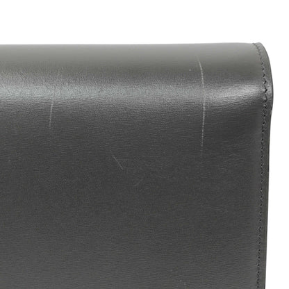 Exclusive Celine Grey Smooth Calfskin Medium Classic Box Flap — Alternate View 7