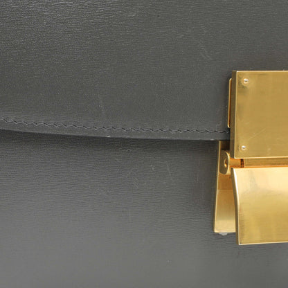 Exclusive Celine Grey Smooth Calfskin Medium Classic Box Flap — Alternate View 8