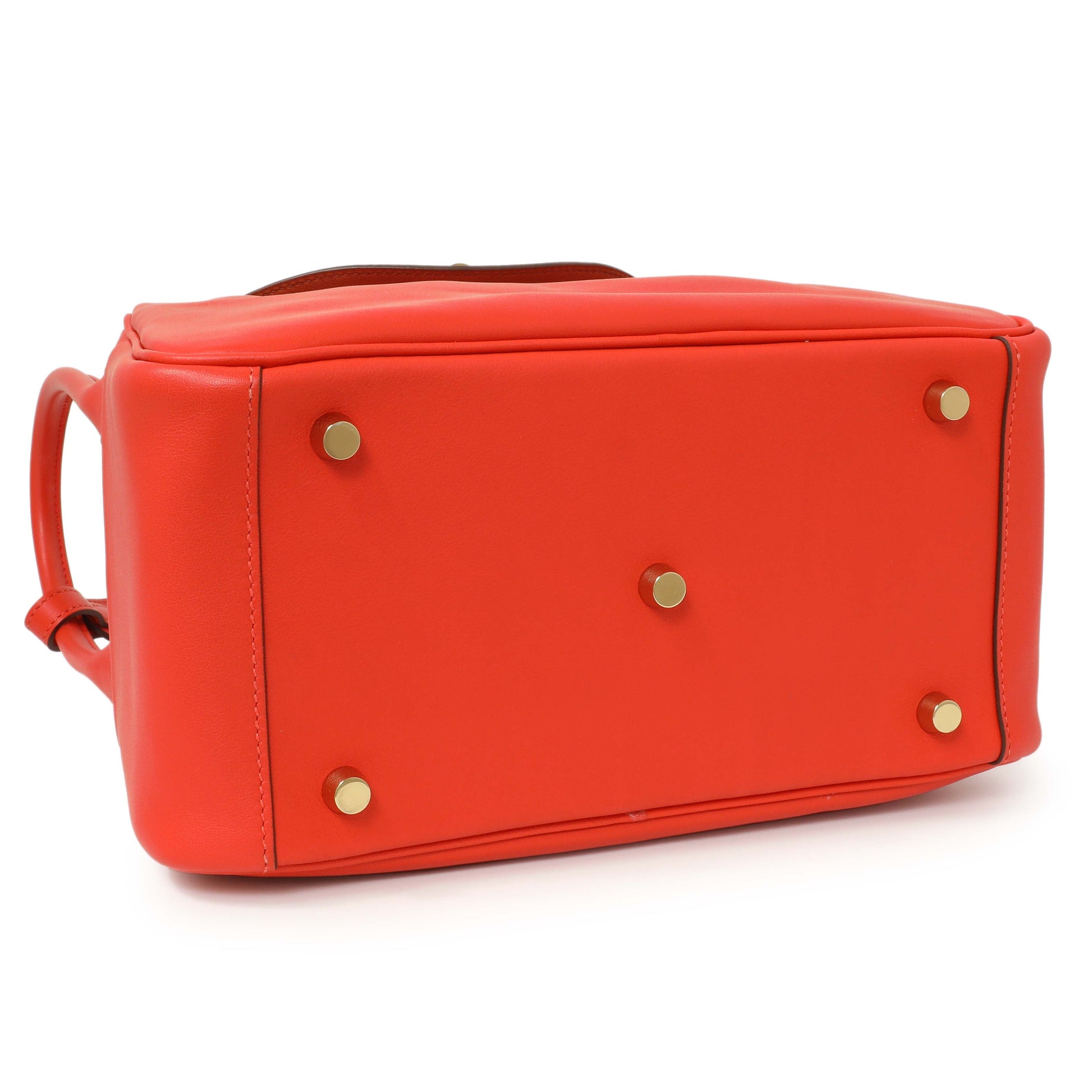 Exclusive Hermes Rouge Tomate Swift Lindy 26 — Back View