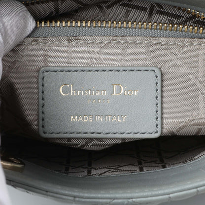 Exclusive Christian Dior Grey Lambskin Cannage Mini Lady Dior — Alternate View 9