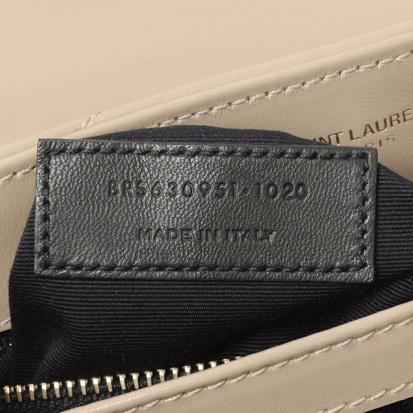 Exclusive Saint Laurent Beige Calfskin Monogram Toy Loulou Crossbody — Lifestyle View