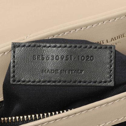 Exclusive Saint Laurent Beige Calfskin Monogram Toy Loulou Crossbody — Lifestyle View