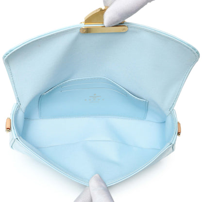 Exclusive Louis Vuitton Light Blue Vernis Malibu Pochette — Top View