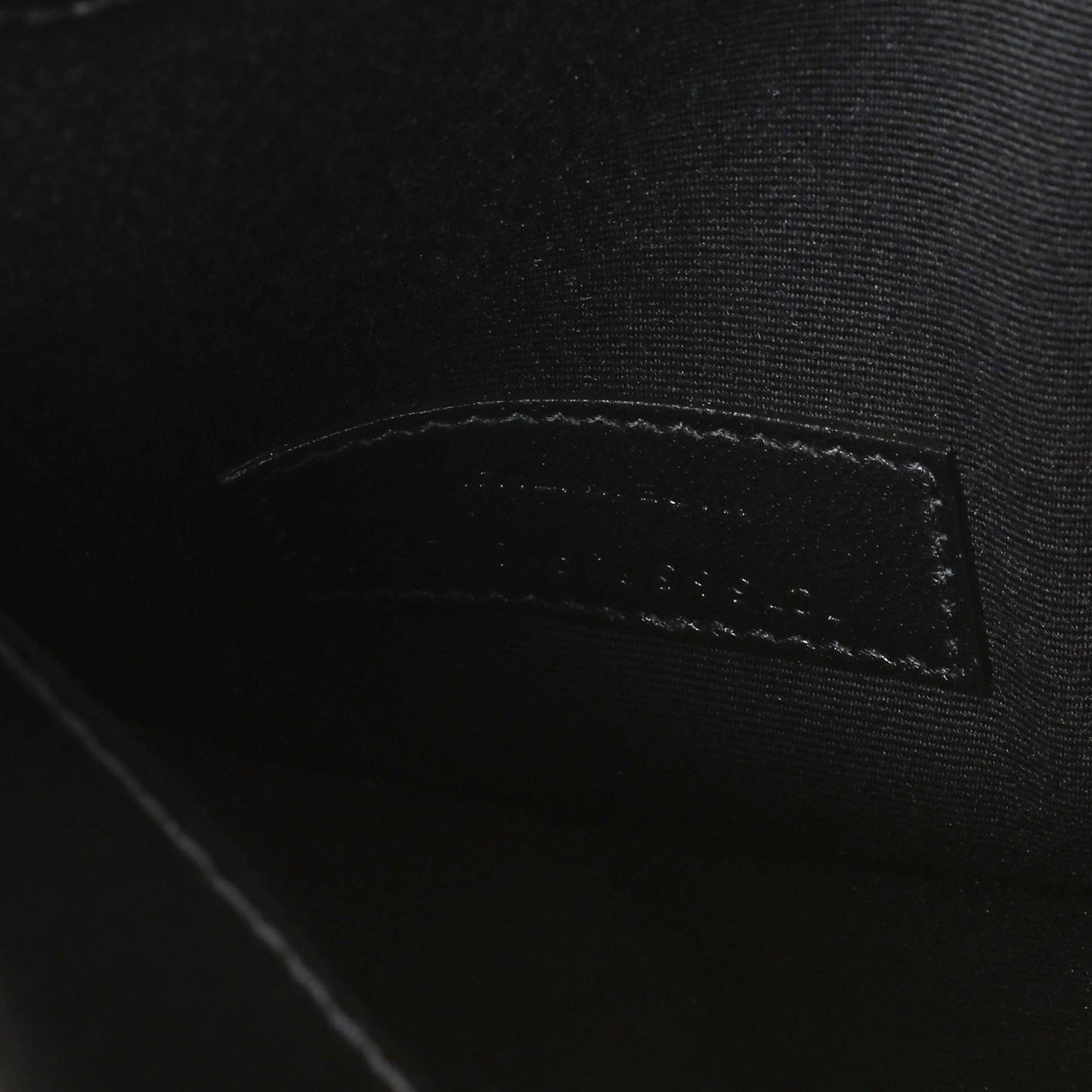Exclusive Saint Laurent Black Smooth Shiny Calfskin Monogram Uptown Pouch — Lifestyle View