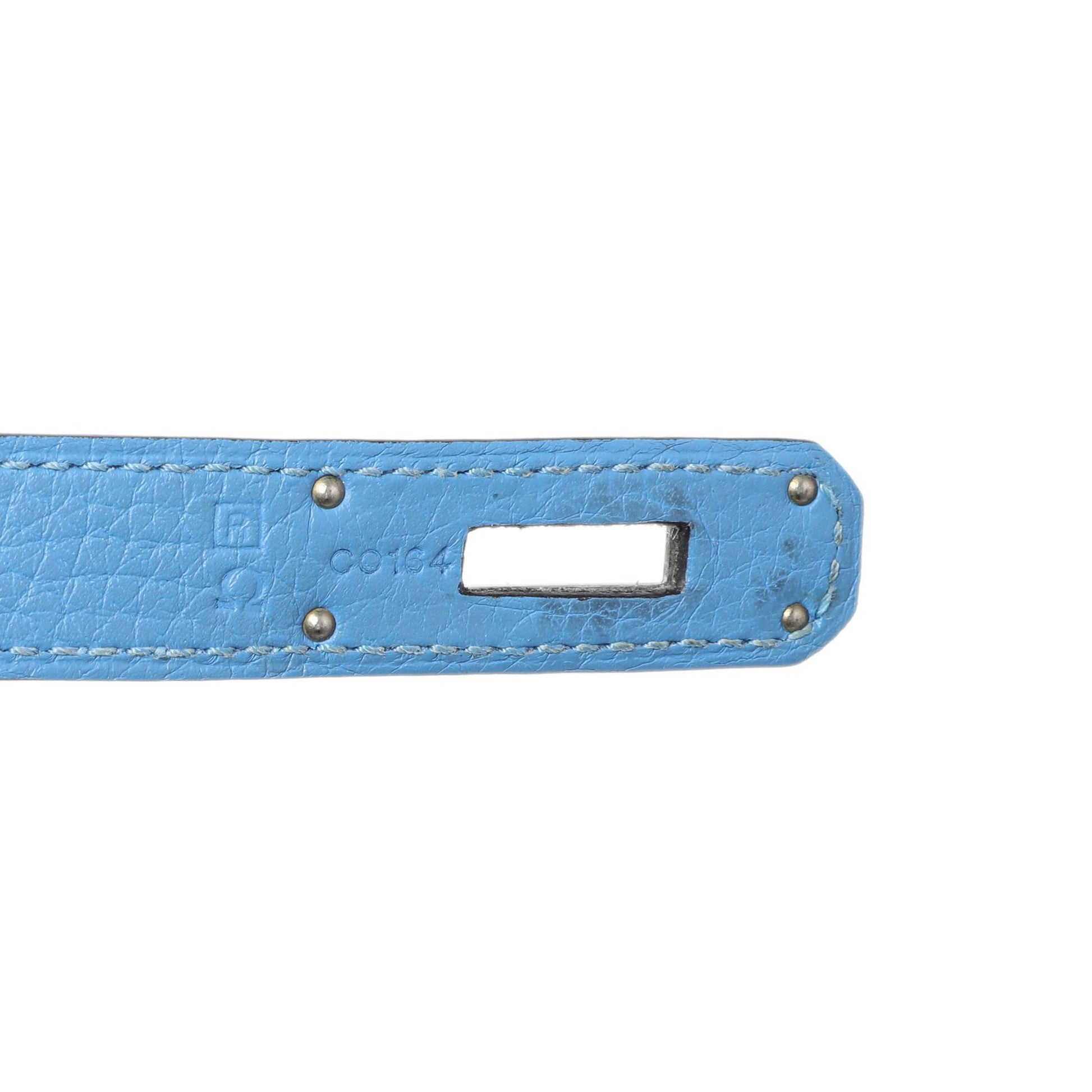 Exclusive Hermes Blue Paradise Taurillon Clemence Kelly Retourne 32 — Alternate View 10