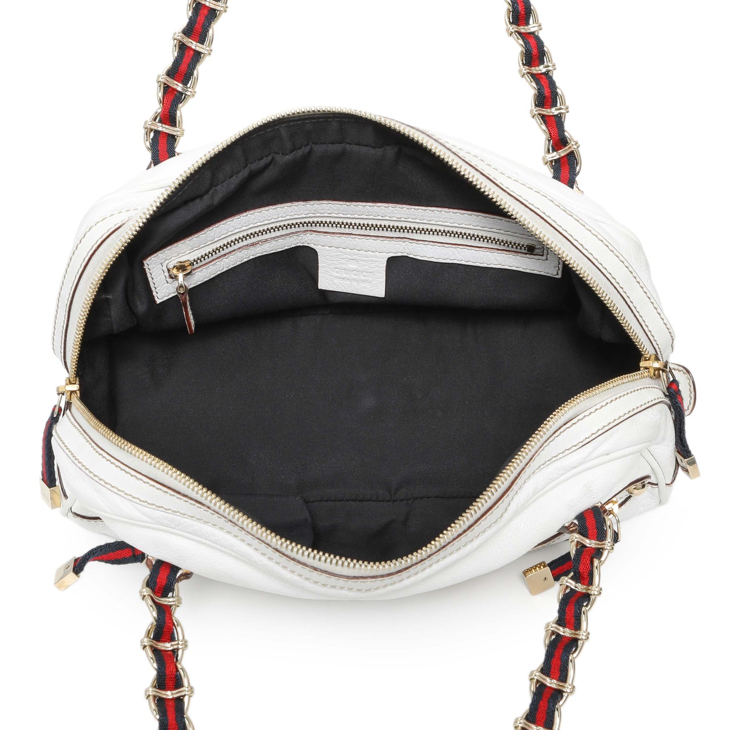 Exclusive Gucci White Calfskin Capri Small Bowler — Alternate View 8
