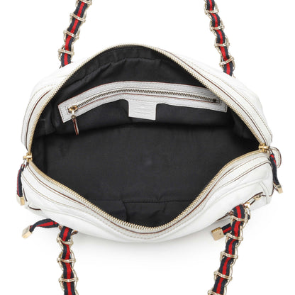 Exclusive Gucci White Calfskin Capri Small Bowler — Alternate View 8